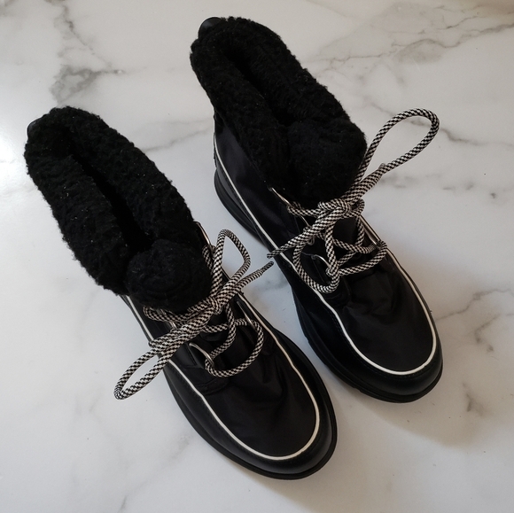 Sorel Explorer Carnival Weather Winter Snow Boots Black Size 6.5 - Picture 3 of 7